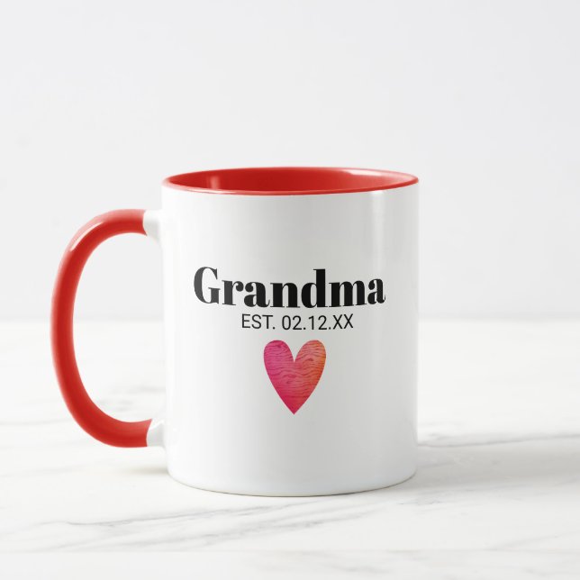 Grandma Birth Announcement Mugg (Vänster)