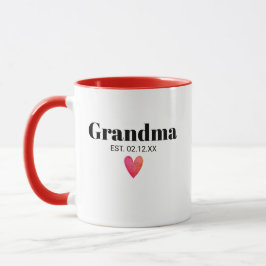 Grandma Birth Announcement Mugg