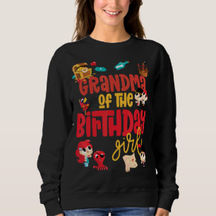 Grandma Birthday Girl Pirat Födelsedagsfest Theme T Shirt