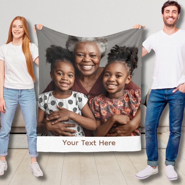 Grandma Blanket Personlig Ull Mysigt Gift Idea Fleecefilt (Skapare uppladdad)