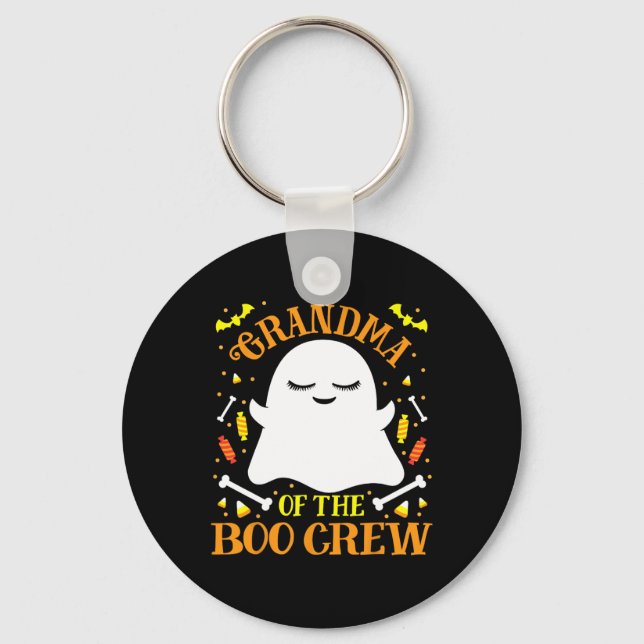 Grandma Boo Crew Ghost Matching Family Set Hallowe Nyckelring (Framsida)