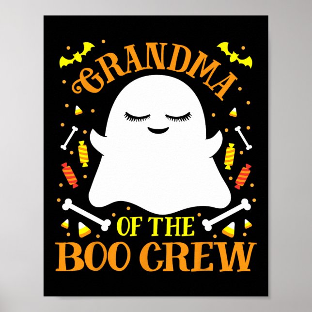 Grandma Boo Crew Ghost Matching Family Set Hallowe Poster (Framsidan)