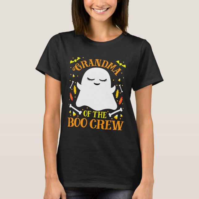 Grandma Boo Crew Ghost Matching Family Set Hallowe T Shirt (Framsida)