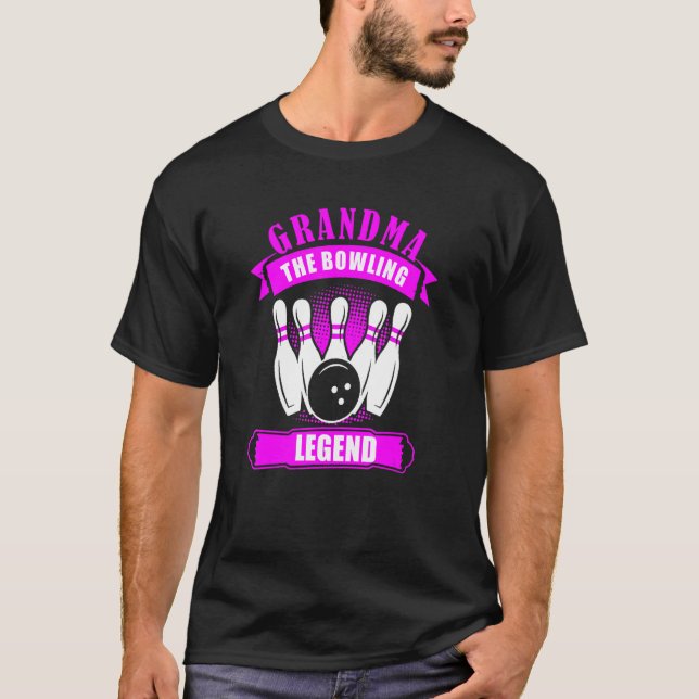 Grandma Bowlers Ten Pin GRANDMA Legend Bowling T Shirt (Framsida)