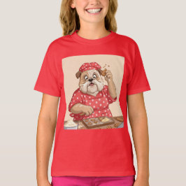 Grandma Bulldog Baking Cookies av Natasha Us T Shirt