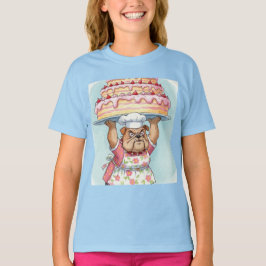 Grandma Bulldog och en stor kummel av Natasha Us T Shirt