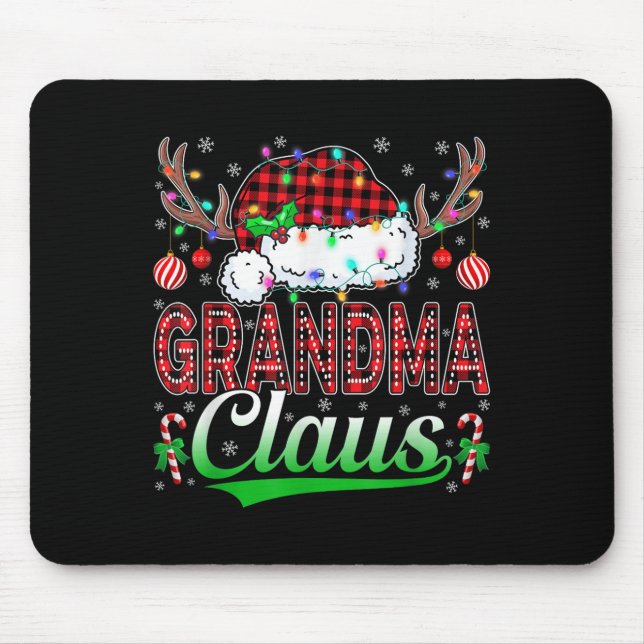 Grandma Claus Christmas Lights Matching Family Xma Musmatta (Framsidan)