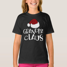 Grandma Claus Cute jul-Helgdag T Shirt