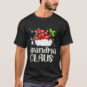 Grandma Claus jul Pajama Family Matching T Shirt