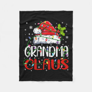 Grandma Claus jul Santa Matching Family Julafton Fleecefilt