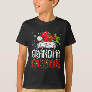 Grandma Claus jul Santa Matching Family Julafton T Shirt
