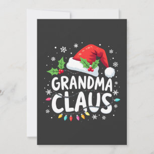 Grandma Claus-julfamiljen Union Outfit Inbjudningar