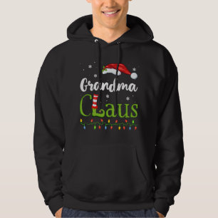 Grandma Claus Santa Pajamas Funny Gift Idea Kristu Hoodie