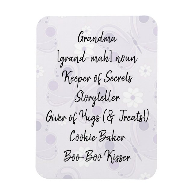 Grandma Definition Magnet (Vertikal)