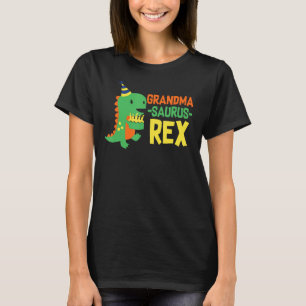 Grandma Dinosaur Family Matching Dinosaur Birthday T Shirt