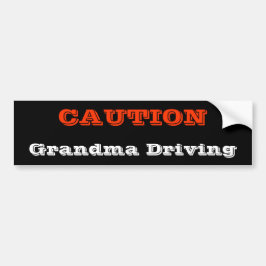 Grandma Driving Bildekal