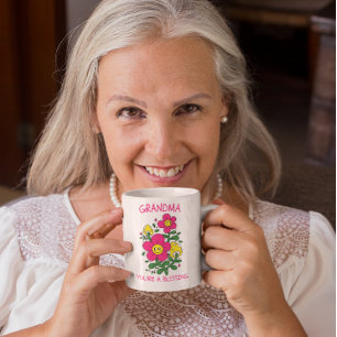 GRANDMA DU ÄR EN BLESSING MORS DAG KAFFEMUGG