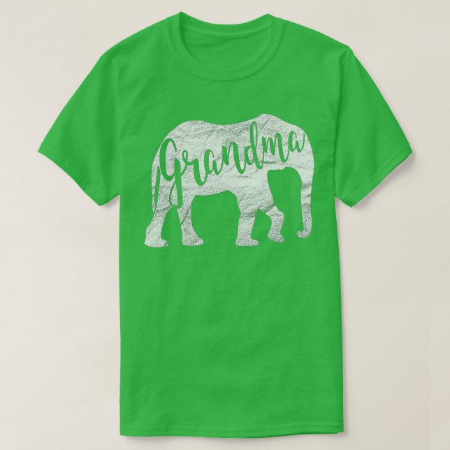 Grandma Elephant Funny Mors dag ger idéer för T Shirt (Design framsida)