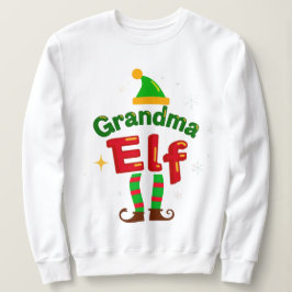 Grandma Elf Festive Family Pajama Top T Shirt
