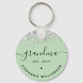 Grandma Est Glitter Confetti Anpassningsbar Grandm Nyckelring