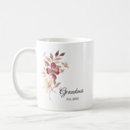 Grandma Est. Year – New Grandma Announcement Kaffemugg