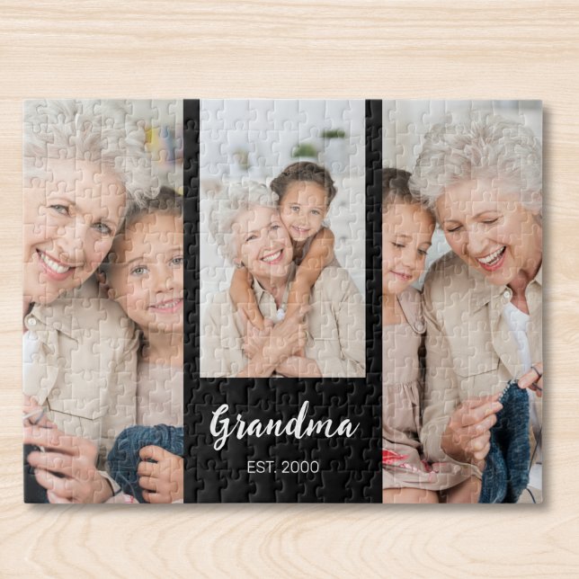 Grandma Established Modern Script 3 Photo  Pussel (Skapare uppladdad)