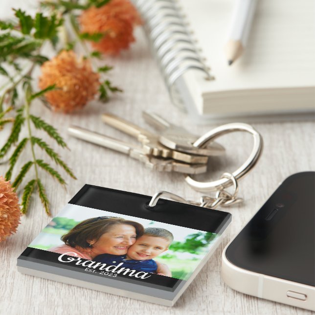 Grandma Established Modern Script Photo  (Högra Framsidan)