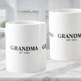 Grandma Established New Grandma Gift Kaffemugg