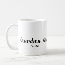 Grandma Established New Grandmother Gift Kaffemugg