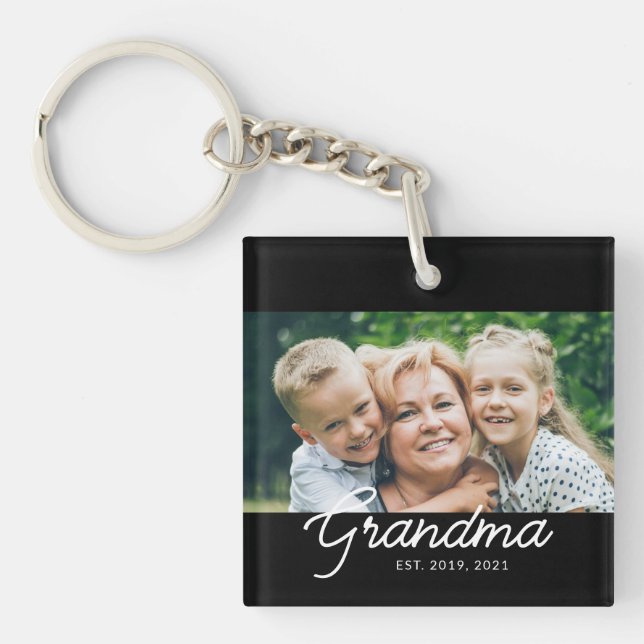 Grandma Established Script Photo Gift (Framsidan)
