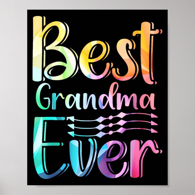 Grandma Ever Gift Graphic Art Text Quote Design  Poster (Framsidan)