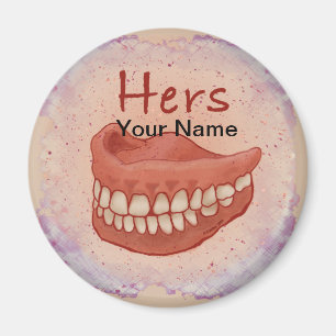 Grandma False Teeth anpassningsbar Magnet