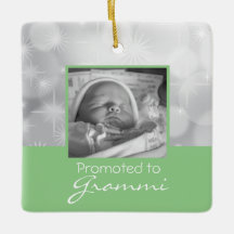 Grandma First jul Photo Ornament