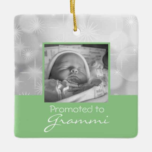 Grandma First jul Photo Ornament (Framsida)