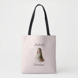 Grandma Gift - Grandchild Namn & Photo - Tygkasse