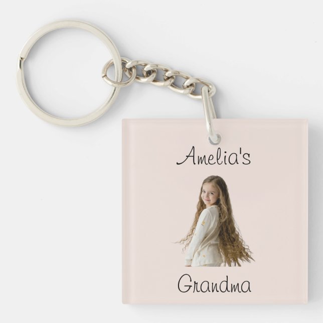 Grandma Gift - Grandchild's Photo & Namn - (Framsidan)