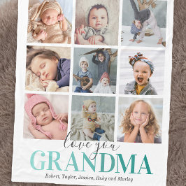 Grandma Gift | Kärlek You Photo Fleecefilt