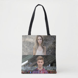 GRANDMA GIFT PHOTO TOTES OF BARNBARN! TYGKASSE