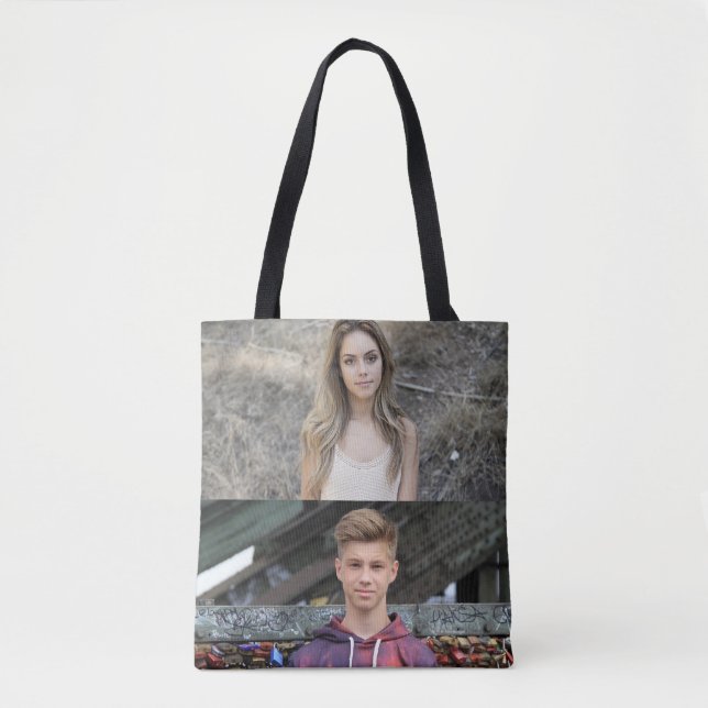 GRANDMA GIFT PHOTO TOTES OF BARNBARN! TYGKASSE (Framsida)
