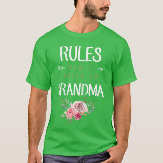 Grandma Gift Rules Dont Applyo Grandma gift vintag T Shirt