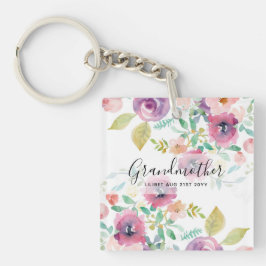 Grandma Gift - Söt Plum Rosa Flowers Perosonal