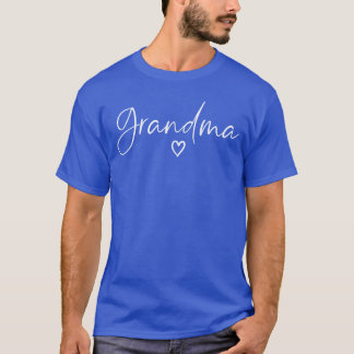 Grandma Gifts for Women Heart Mothers Day Grandma  T Shirt