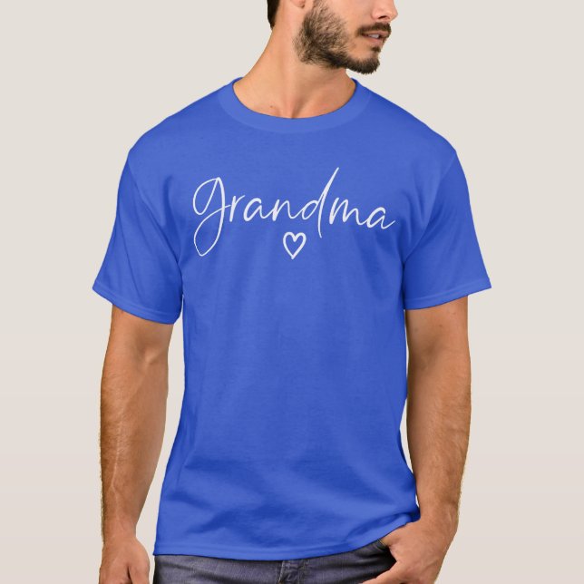 Grandma Gifts for Women Heart Mothers Day Grandma  T Shirt (Framsida)