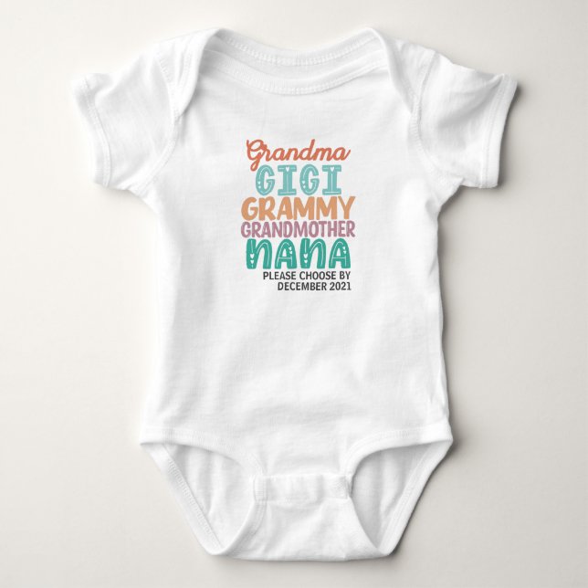 Grandma, Gigi, Grammy, farmor, Nana T Shirt (Framsida)