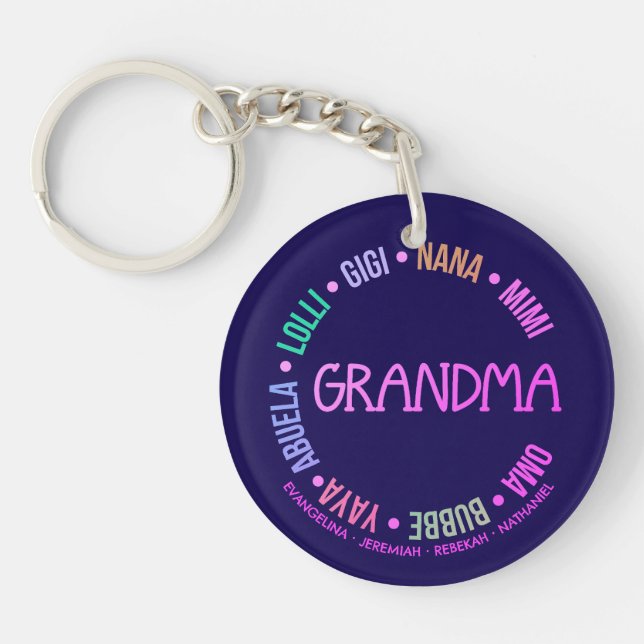 GRANDMA Gigi Mimi Nana Personlig Mors dag (Framsidan)