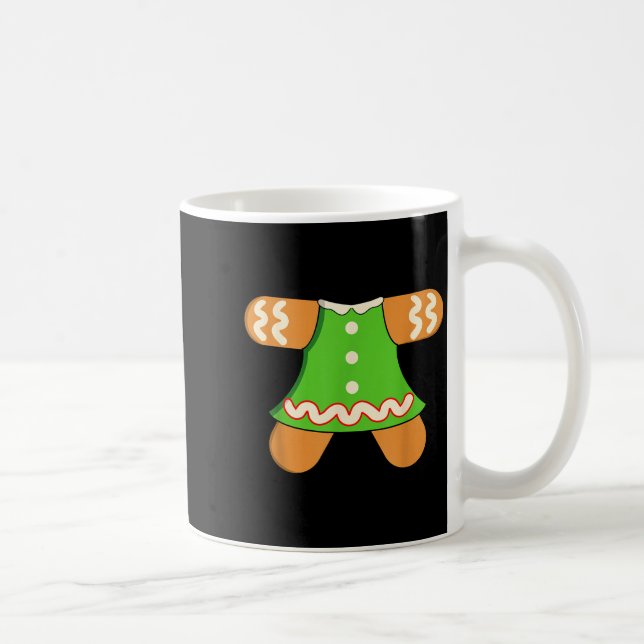 Grandma Gingerbread Man Costume Matching Christmas Kaffemugg (Höger)