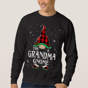 Grandma Gnome Buffalo Play Matching Family Kristus Lång Ärmad Tröja