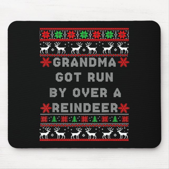 Grandma Got Run Over By A Reindeer Ugly Costume Fu Musmatta (Framsidan)
