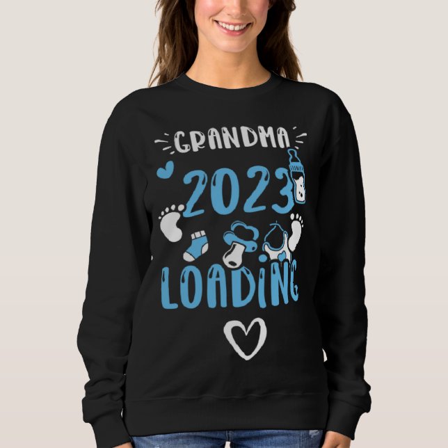 Grandma Grandma 2023 loading  Baby Boy Sayings T Shirt (Framsida)