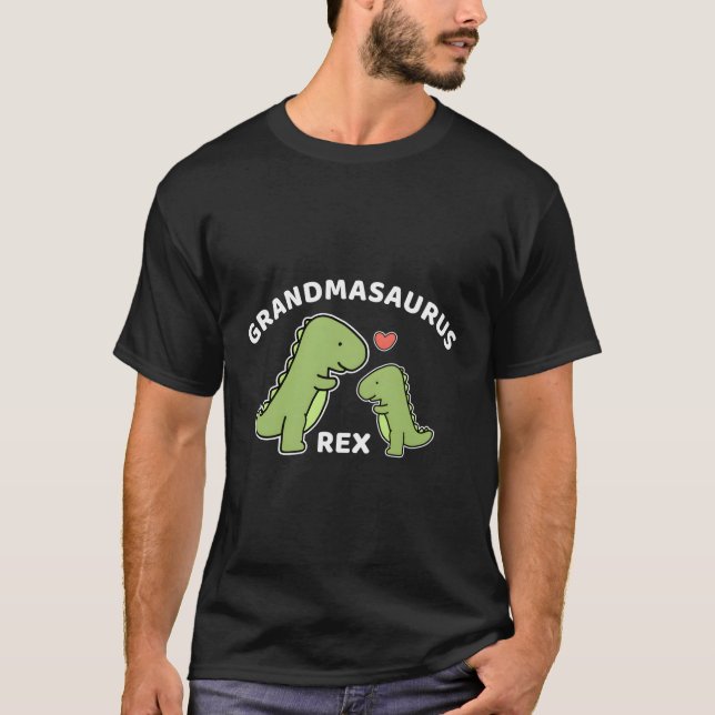 Grandma Grandmasaurus Rex T Shirt (Framsida)